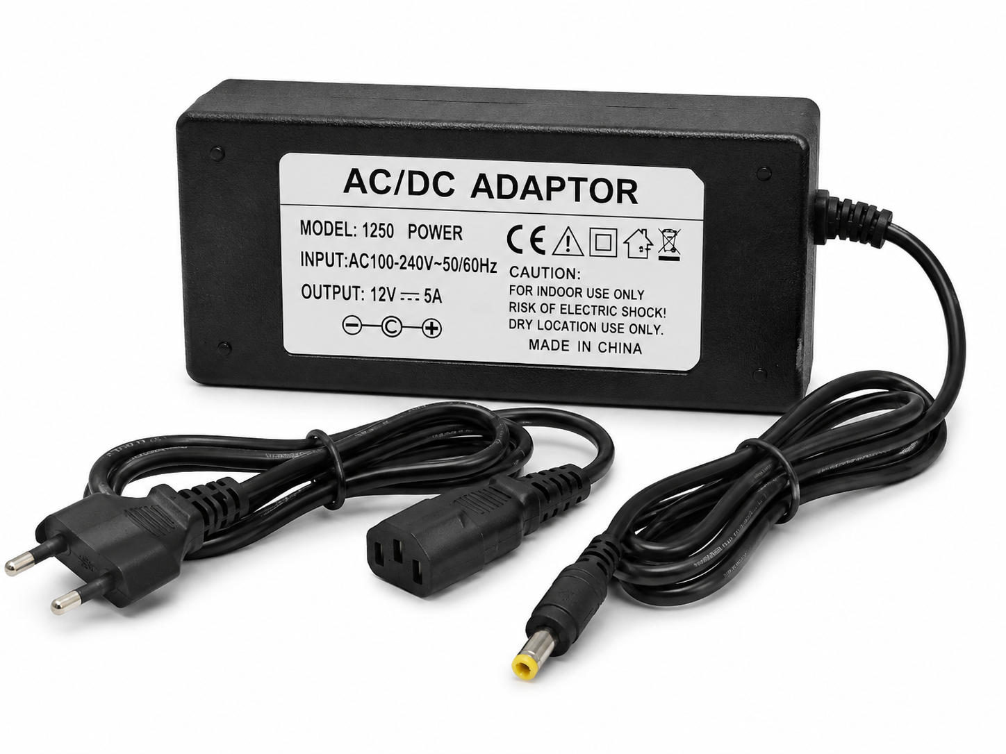آداپتور برق 12V 5A (ورودی 220 ولت خروجی 12 ولت)
